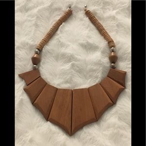 Vintage wood bead Boho Gypsy  Ethnic Necklace💄💄